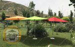 چتر باغی سایبان قطر چهار متر استیل