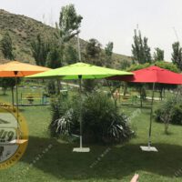 چتر باغی سایبان قطر چهار متر استیل