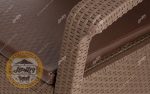 مبل باغی یک نفره پلیمری مدل حصیربافت