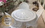 میز و صندلی طاووسی آلومینیومی