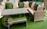خرید ست مبلمان باغی حصیری طرح ال مدل الیزابت