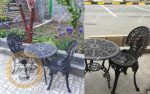 میز و صندلی باغی آلومینیومی چکاوک رنگ مشکی