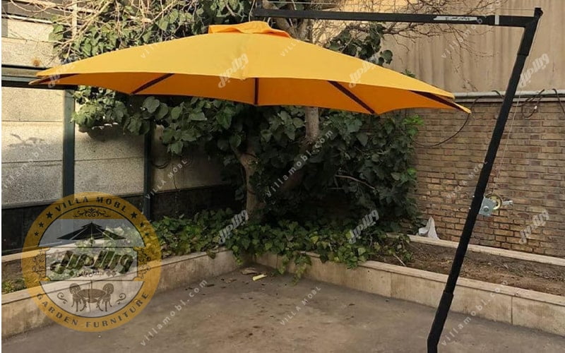 چتر باغی سایه بان پایه کنار قطر چهار متری