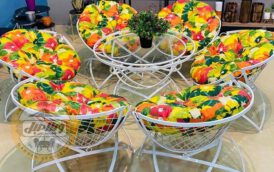 مبل ویلایی فلزی مدل الماس 03