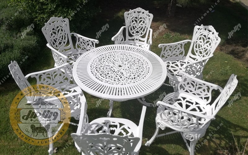 میز و صندلی باغی مرغابی آلومینیومی