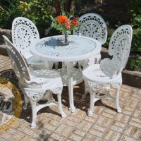 مبلمان باغی و میزوصندلی پلیمری طاووسی درجه یک