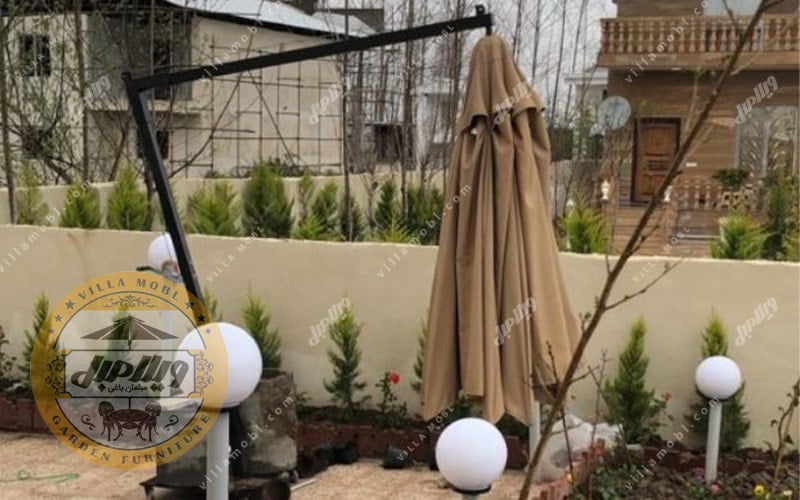 گالری چتر باغی سایه بان پایه کنار قطر سه متری