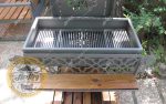 باربیکیو زغالی فلزی مسقف