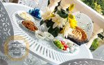 میز باغی آلومینیوم قطر ۱۰۵ سانتی