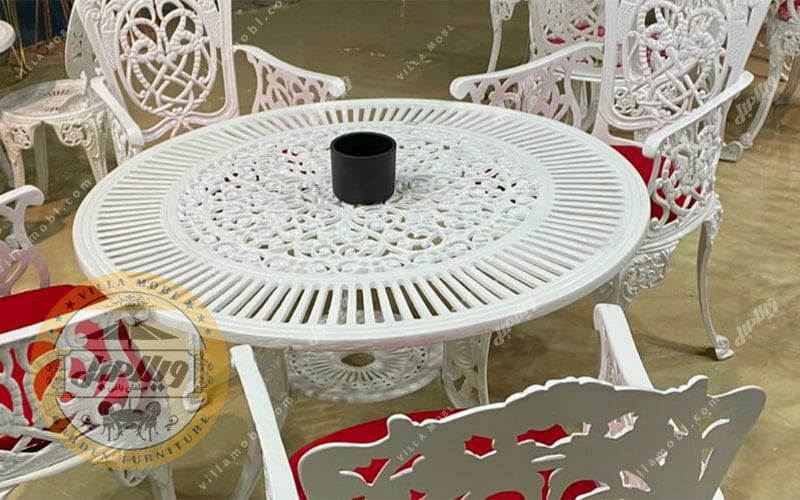 میز باغی آلومینیوم ۱۰۵ سانتی متر