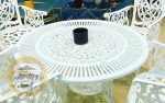 میز آلومینیوم قطر ۱۰۵ سانتی متر