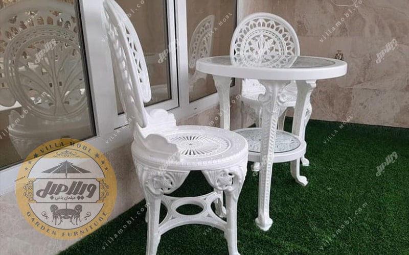 قیمت صندلی و میز پلاستیکی پلیمری طاووسی