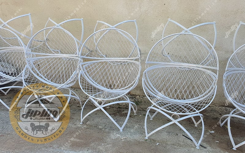 صندلی باغی فلزی الماس