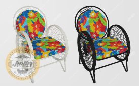 صندلی باغی فلزی مدل گلبرگ