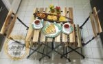 میز و صندلی چوبی پیچک