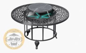 میز فلزی آتشدان با استیک پز مدل پارسی