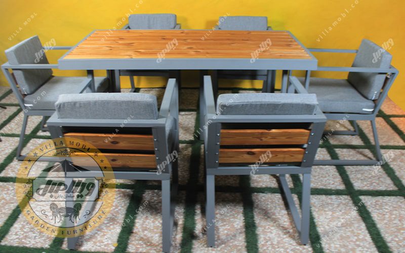 میز و صندلی آلومینیوم مدل فرانسوی