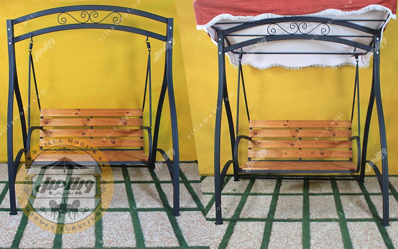 تاب باغی چوب و فلز زنبق