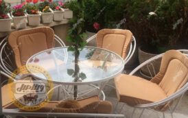 مبل باغی فلزی مدل شعاعی اقتصادی