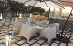 مبل باغی پلیمری حصیری ضد آب مدل آذین