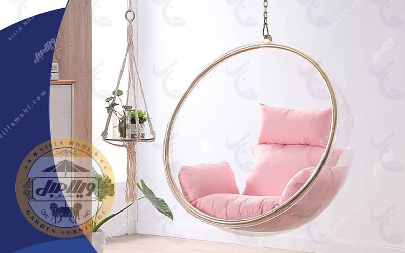 صندلی شیشهای آویز پلکسی