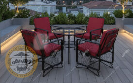 مبل باغی فلزی مدل ویلا