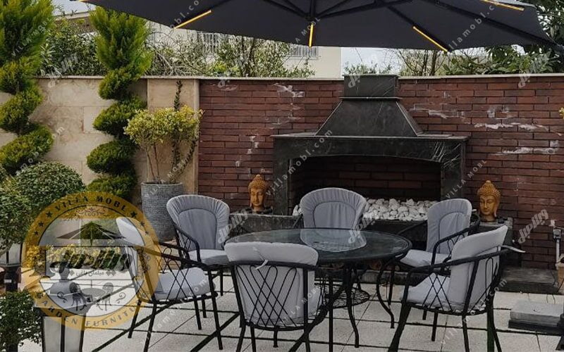 مبل باغی آلومینیومی مدل لارناکا