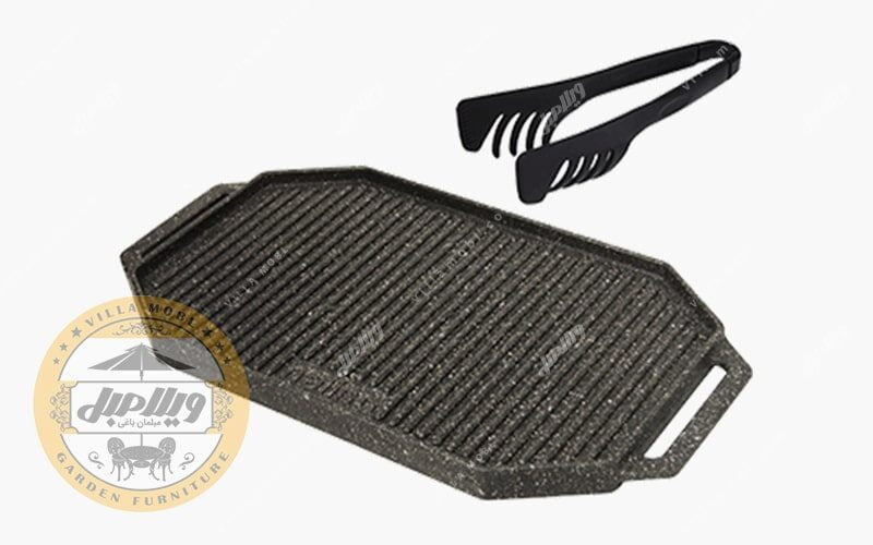 تابه گریل چدن دو طرفه مدل Napoli