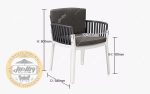 صندلی رستورانی و فضای باز پلیمری مدل پلازا