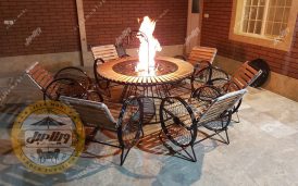 مبل باغی چوبی گلبرگ