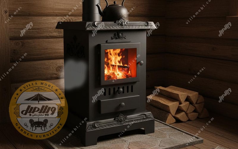 بخاری و شومینه هیزم سوز مدل بیستون